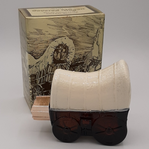 Vintage Avon Covered Wagon Wild Country After Shave Full 6oz With Box NOS - Picture 3 of 7